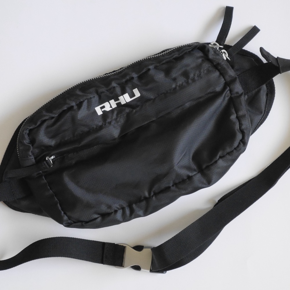 RHUDE x ZARA black waist bag